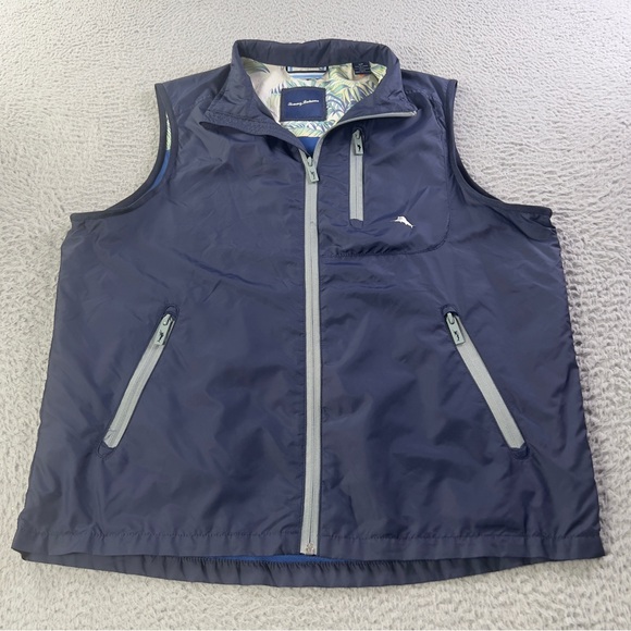 Tommy Bahama Other - Tommy Bahama Nine Iron Vest Mens Small Blue Full Zip Water Repellent Outdoors
